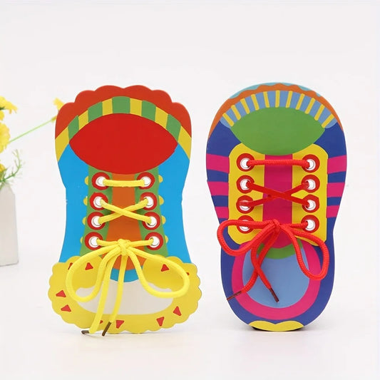 لعبة تعلم ربط الحذاء 👟 - علّم طفلك ربط الحذاء بخطوات ممتعة وملوّنة! 👶🎀