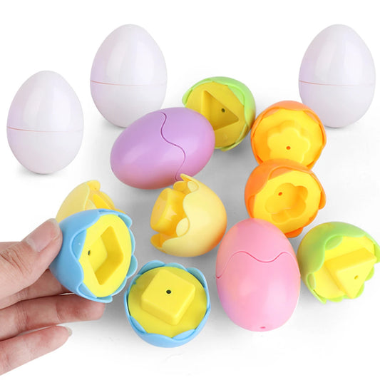 لعبة بيض الأشكال للأطفال – للتصنيف وتنمية المهارات الحسية 👶🥚