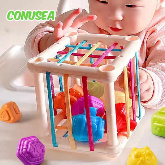 مكعب الاستك التفاعلي – استكشاف، لمس، وتعلم 👶🧊