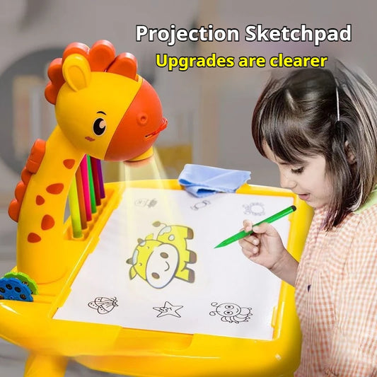 لعبة الرسم بالعرض الضوئي – لتنمية المهارات الفنية والإبداعية 🎨🦒